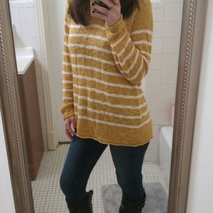 Yellow Striped Sweater